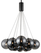 ET2 E25089-142 Burst 12 Light 27"W LED Pendant - Black