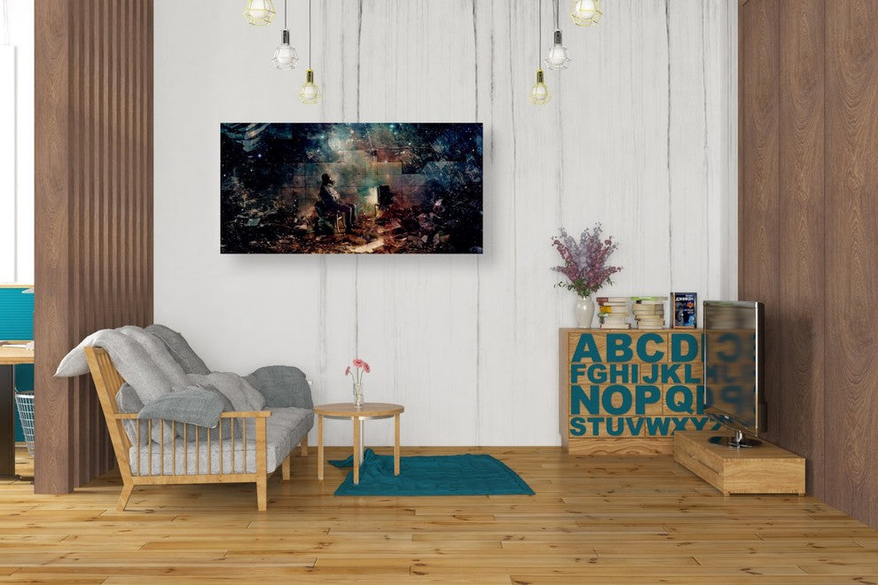 Cortesi Home "The Noble Lie" by Mario Sanchez Nevado, Giclee Canvas, 20"x40"