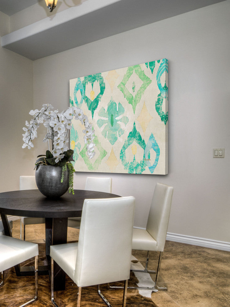 "Emerald Star" Painting Print on Canvas by Evelia