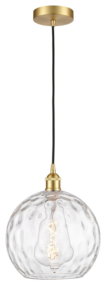 Innovations 616-1P-SG-G1215-10-LED 1-Light Mini Pendant, Satin Gold