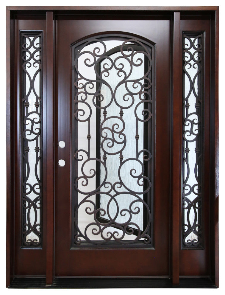 Forever Doors, Exterior Front Entry Composite Door FRR02TP, 60"x80", Right H
