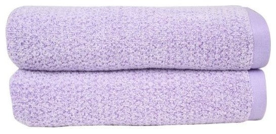 Everplush Quick Dry Diamond Jacquard Bath Towel, Set of 2, Lavender