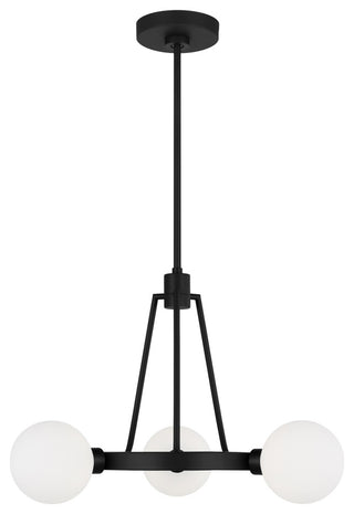Clybourn Three Light Chandelier, Midnight Black