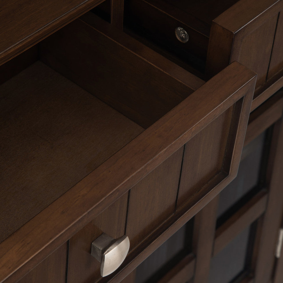 Another line-drawn sketch of the cabinet; instructional rather than a real photo.