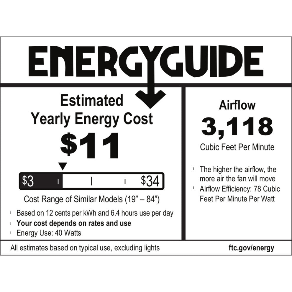 Hunter 44" Hardwick Matte Black Ceiling Fan With LED Light Kit and Remote