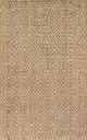 Hira Hand Woven Diamond Chunky Jute Natural  4' x 6' Area Rug