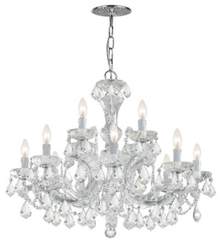 Crystorama Lighting Group 4479-CL-MWP Maria Theresa 12 Light 29"W - Polished