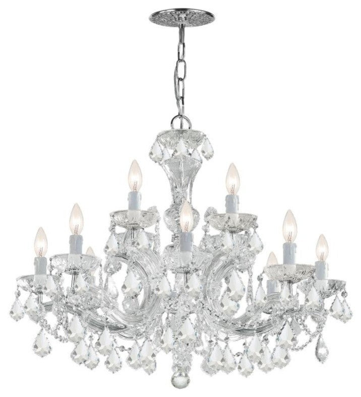 Crystorama Lighting Group 4479-CL-MWP Maria Theresa 12 Light 29"W - Polished