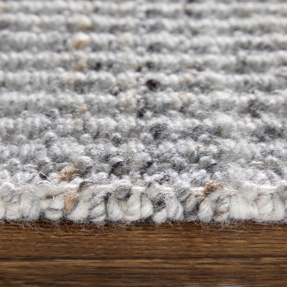 Limerick T8022 Modern/Casual Area Rug, Gray/White, 9'x12'
