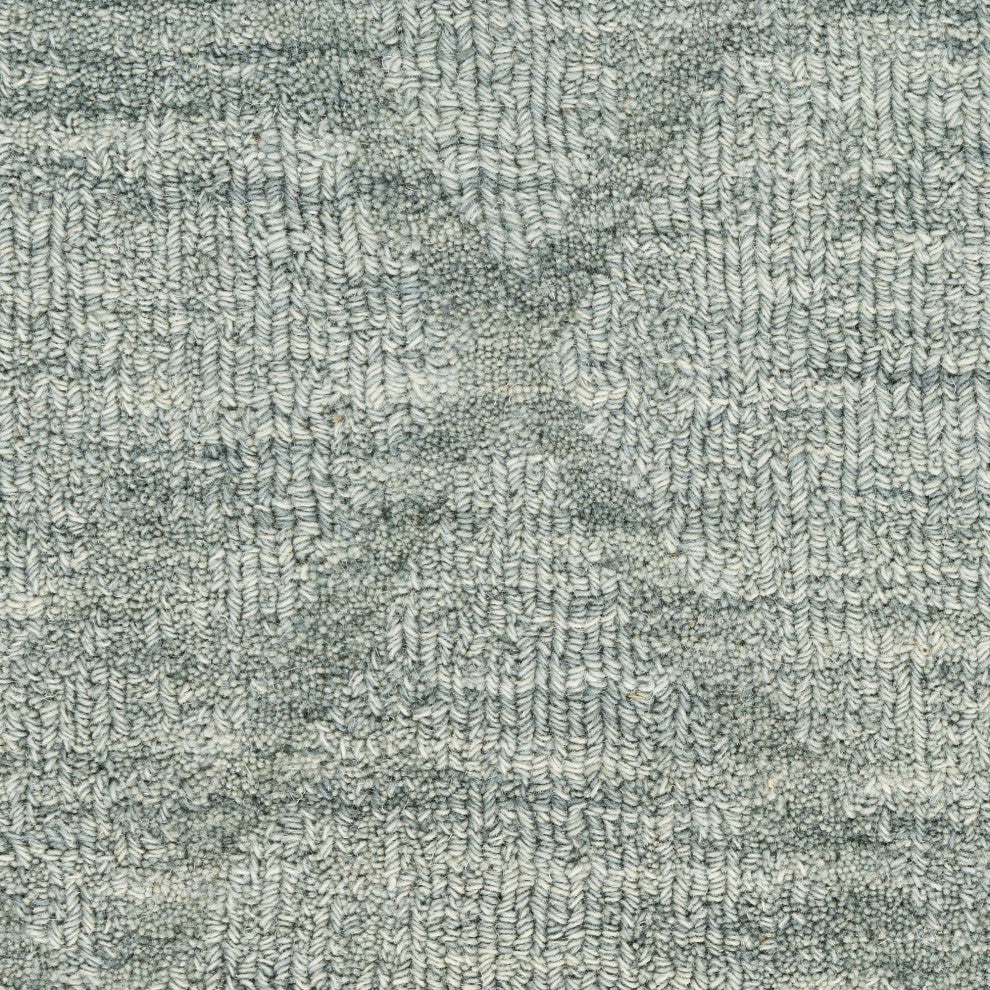 Nourison Wool Haven 2' x 6' Blue Modern Indoor Rug