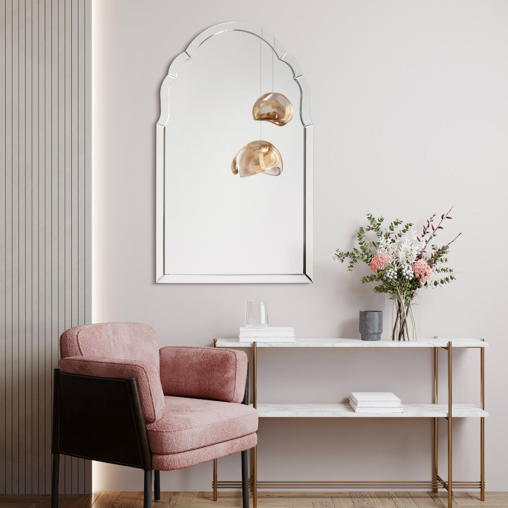 Elegant Beveled rectangular Wall Mirror, Vanity, Bedroom Mirror, 24"x40