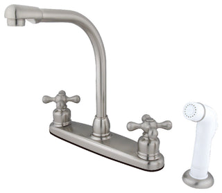 Kingston Brass Centerset Kitchen Faucet, Brushed Nickel