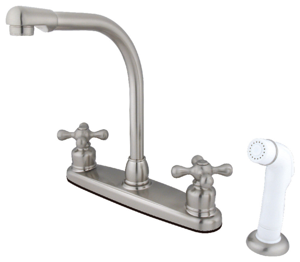 Kingston Brass Centerset Kitchen Faucet, Brushed Nickel