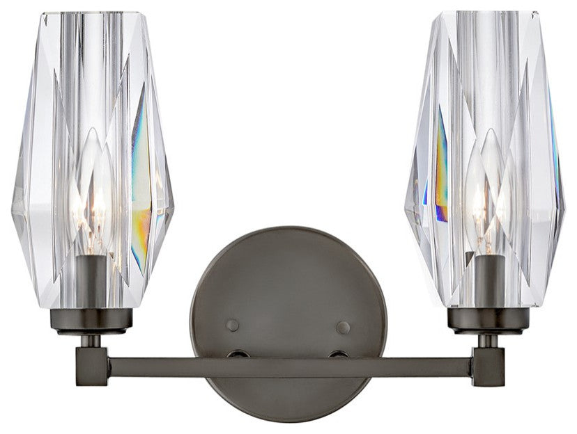 Hinkley Ana 2-Light Bath Vanity Light 52482BX, Black Oxide