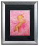Nicole Dietz 'The Unicorn' Matted Framed Art, Silver Frame, Black, 20x16