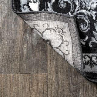 Acanthus French Border, Black/Gray, 2x10