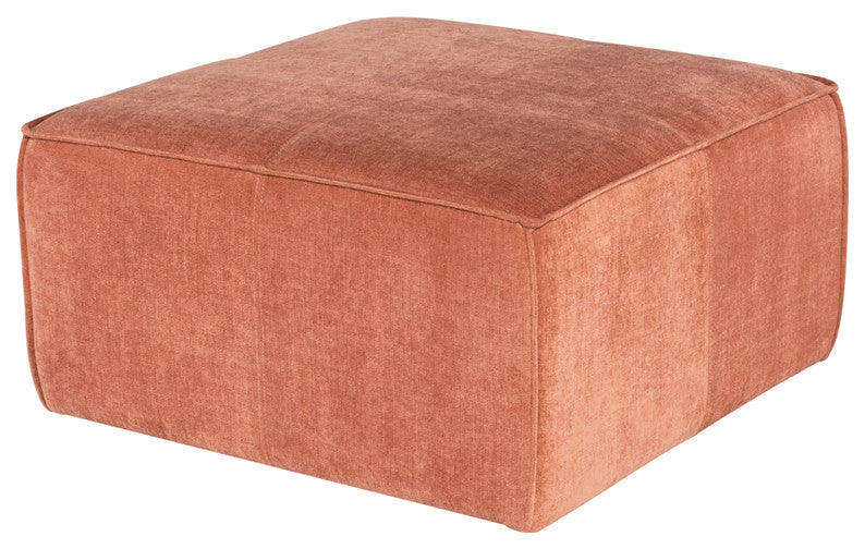 Santina Nectarine Fabric Sofa Ottoman