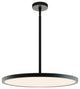 Edge 24" Round Pendant, Black, 40w 3600lm