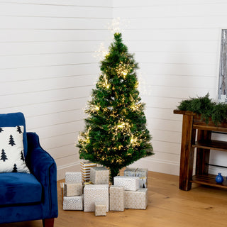 5ft. Pre-Lit Fiber Optic Artificial Christmas Tree