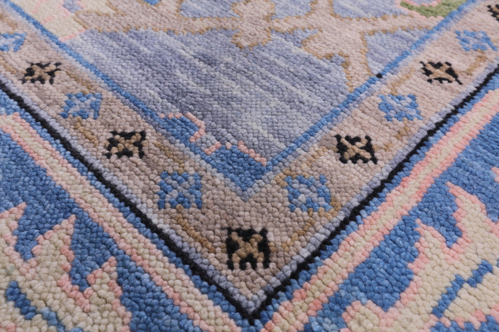 8' 4" X 10' 1" Hand-Knotted Turkish Oushak Wool Rug - Q15866