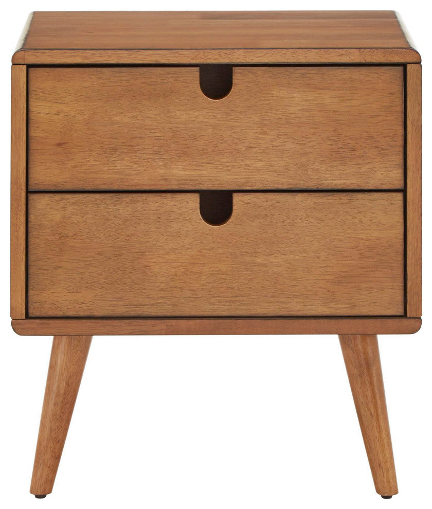 Dexter Oak Finish 2-drawer Nightstand