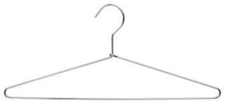 Metal Top Hanger, Chrome Finish, Box of 50