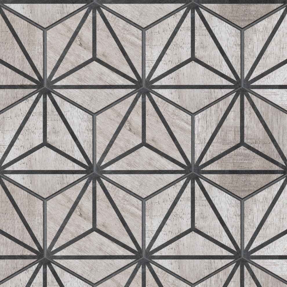 Sawnwood Tribeka Hex Grey Porcelain Floor and Wall Tile