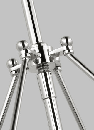 Calvert Medium Chandelier, Polished Nickel