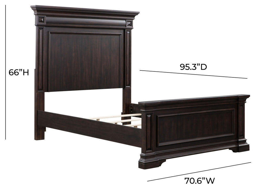 Stamford Brown Queen Panel Bed
