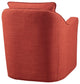 Madison Park Brianne Wide Seat Lounge Swivel Arm Chair, Orange