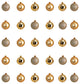 Holiday Xmas 30 Count 2.5" Shatterproof Ornament Set With Re-Useable Container