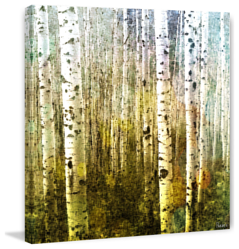 "Aspen Ski" Fine Art Canvas Print, 18"x18"