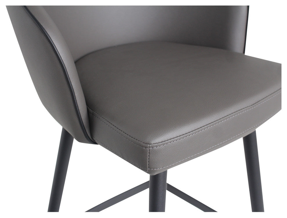 Webber Swivel Counter Stool Charcoal