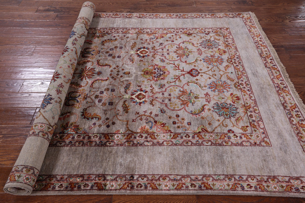 Persian Tabriz Handmade Wool Rug 5' 6" X 7' 11" Q7640