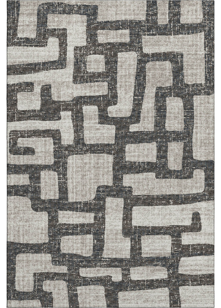 Addison Premium Washable Mayfield AMF110 Gray 8' x 10' Rug