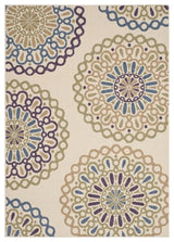 Safavieh Veranda 2'7" X 5' Power Loomed Rug in Cream and Green