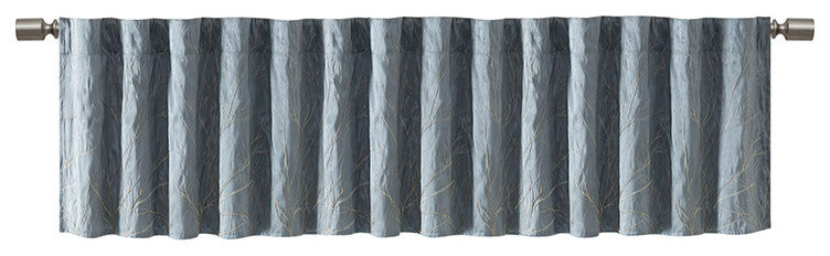 Madison Park Andora Embroidered Faux Silk Window Panel