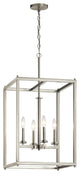 Foyer Pendant 4-Light, Brushed Nickel