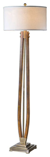 Uttermost Boydton Burnished Wood Floor Lamp