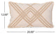Gaston Boho Handcrafted Fabric Pillow Cover, Set of 2