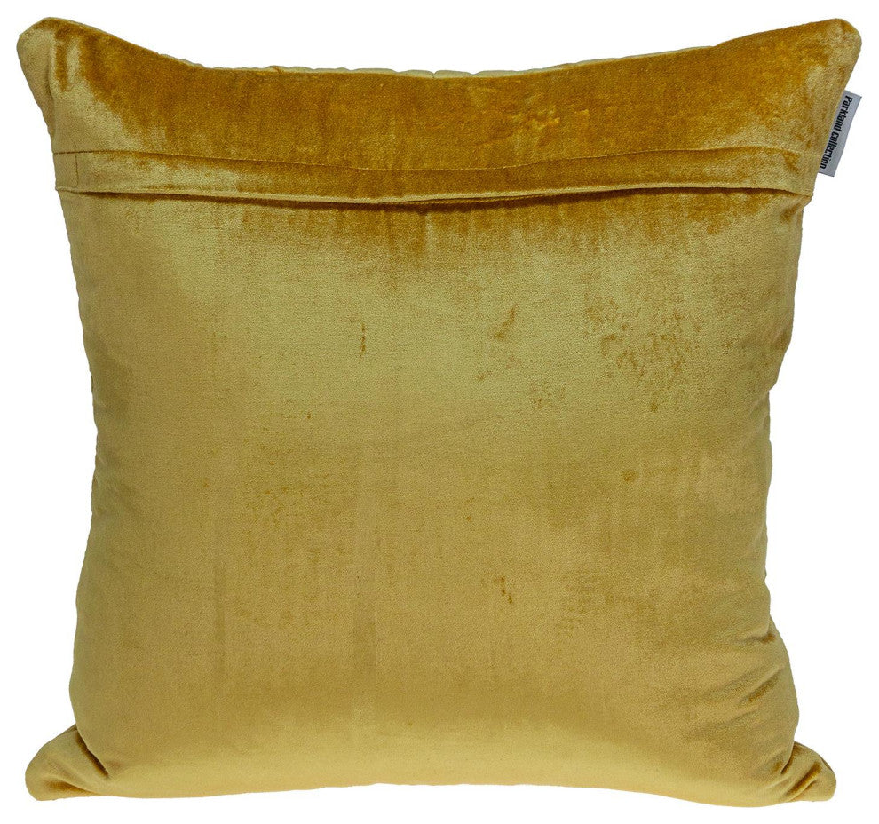 Parkland Collection Zoe Yellow Throw Pillow