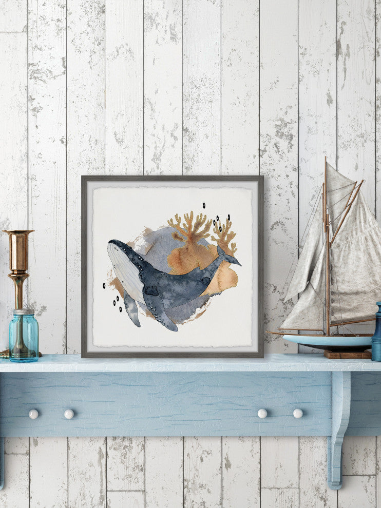 "Rule the Waters" Framed Painting Print, 18x18