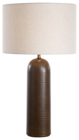 Uttermost Dribble White Glaze Table Lamp