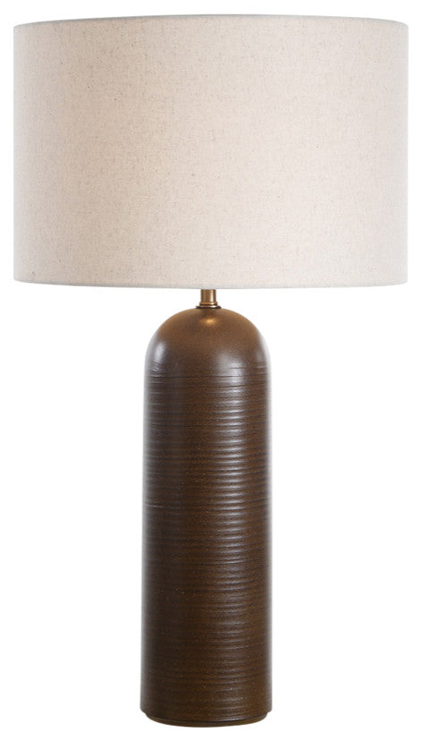 Uttermost Dribble White Glaze Table Lamp