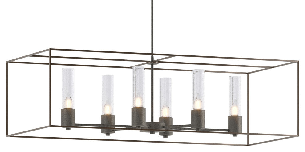 Portico Pendant, Natural Iron, Bronze Accent