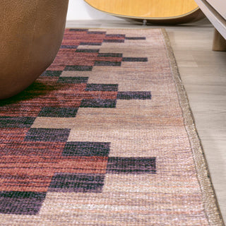 Timantii Modern Trellis Kilim Area Rug, 2x8