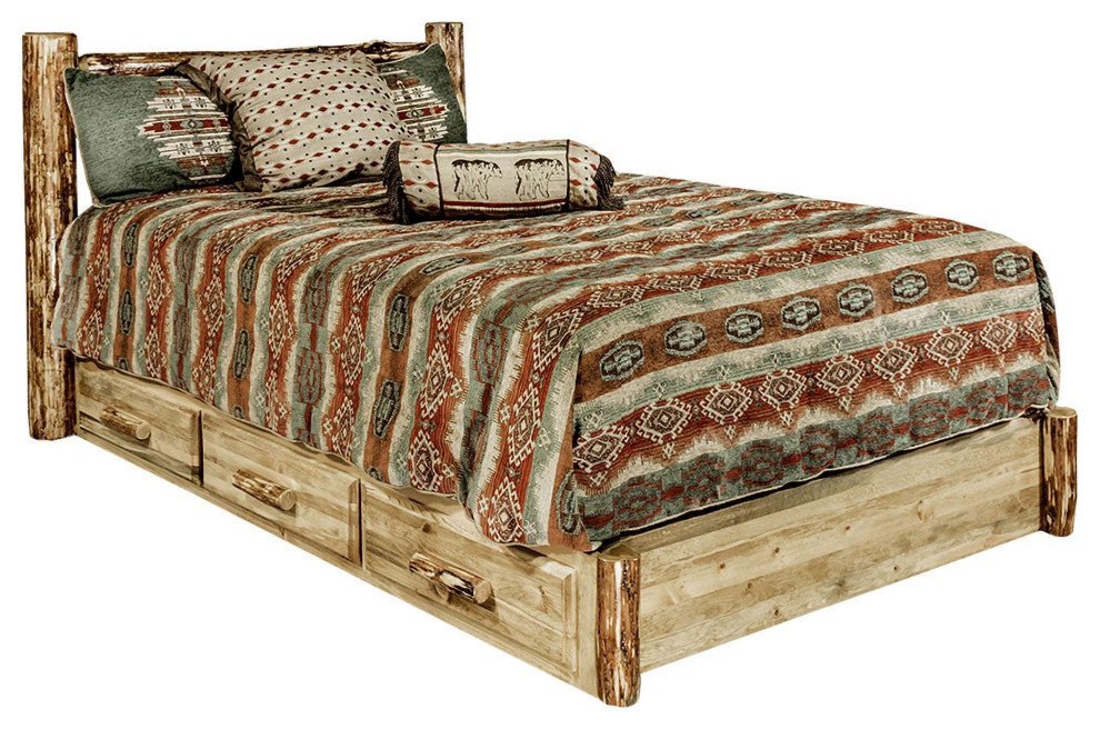 Glacier Country Collection Platform Bed With Storage, 60"