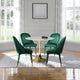 Belle Velvet Upholstered Dining Chair (Set of 2), Green