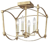Thayer Semi-Flush Mount, Antique Gild