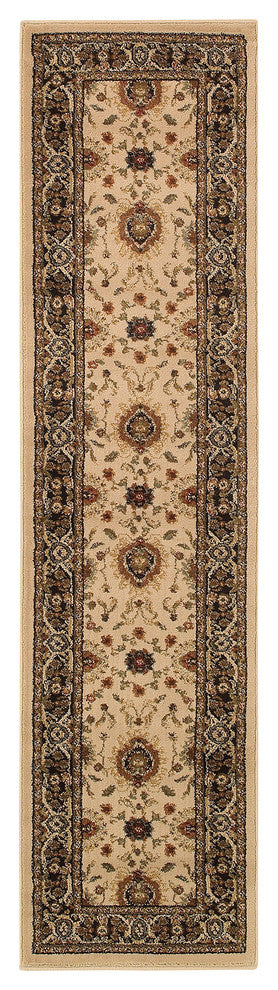 Hudson 1338C Beige/Black 1'10" x 7'6" Rug